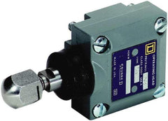 Square D - DPDT, 2NC/2NO, 600 Volt Screw Terminal, Plunger Actuator, General Purpose Limit Switch - 1, 2, 4, 6, 12, 13, 6P NEMA Rating, IP67 IPR Rating - USA Tool & Supply