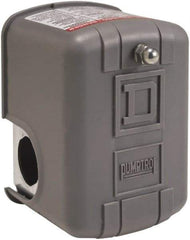 Square D - 1 and 3R NEMA Rated, 20 to 40 psi, Electromechanical Pressure and Level Switch - Adjustable Pressure, 575 VAC, L1-T1, L2-T2 Terminal, For Use with Square D Pumptrol - USA Tool & Supply