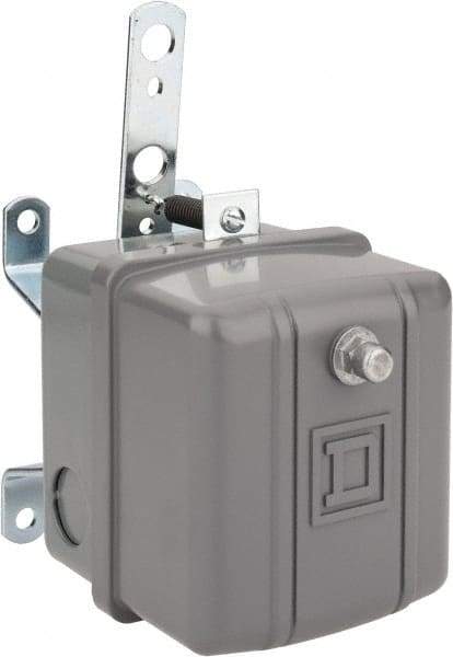 Square D - 1 NEMA Rated, DPST, Float Switch Pressure and Level Switch - 575 VAC, Line-Load-Load-Line Terminal - USA Tool & Supply