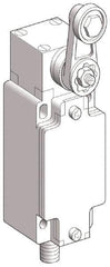 Telemecanique Sensors - DP, NC/NO, 240 VAC, 5-Pin M12 Male Terminal, Roller Lever Actuator, General Purpose Limit Switch - IP66 IPR Rating - USA Tool & Supply