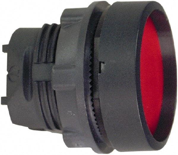 Schneider Electric - 22mm Mount Hole, Flush, Pushbutton Switch Only - Round, Red Pushbutton, Nonilluminated, Maintained (MA) - USA Tool & Supply