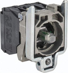 Schneider Electric - 24 V Blue Lens LED Indicating Light - Screw Clamp Connector, Vibration Resistant - USA Tool & Supply