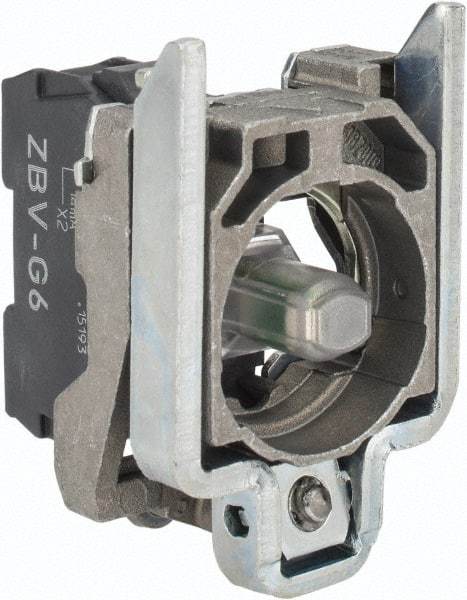 Schneider Electric - 110-120 VAC at 50/60 Hz Blue Lens LED Indicating Light - Screw Connector, Electromagnetic Field Resistant, Electrostatic Discharge Resistant, Shock Resistant, Vibration Resistant - USA Tool & Supply