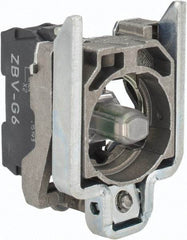 Schneider Electric - 110-120 VAC at 50/60 Hz Blue Lens LED Indicating Light - Screw Connector, Electromagnetic Field Resistant, Electrostatic Discharge Resistant, Shock Resistant, Vibration Resistant - USA Tool & Supply