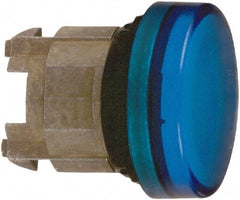 Schneider Electric - Blue Lens Pilot Light - Round Lens, Shock Resistant, Vibration Resistant, Water Resistant - USA Tool & Supply