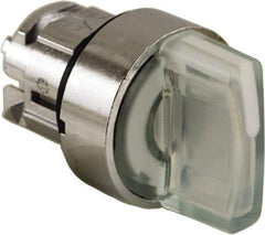 Schneider Electric - 22mm Mount Hole, 3 Position, Handle Operated, Selector Switch - White, Maintained (MA), Illuminated, Shock, Vibration and Water Resistant - USA Tool & Supply
