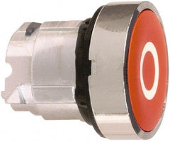 Schneider Electric - 22mm Mount Hole, Flush, Pushbutton Switch Only - Round, Red Pushbutton, Nonilluminated, Momentary (MO) - USA Tool & Supply