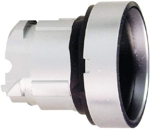 Schneider Electric - 22mm Mount Hole, Recessed, Pushbutton Switch Only - Round, Black Pushbutton, Nonilluminated, Momentary (MO) - USA Tool & Supply
