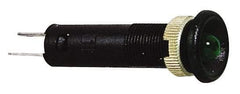 Schneider Electric - 24 V Green Lens LED Pilot Light - Quick Connect Tag Connector, 12mm Wide - USA Tool & Supply