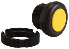 Square D - Pushbutton Switch Head - Yellow, Round Button - USA Tool & Supply