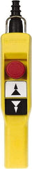 Schneider Electric - 3 Operator, Pushbutton Pendant Control Station - Emergency Stop (Legend) - USA Tool & Supply
