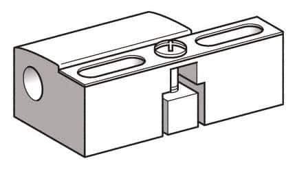 Telemecanique Sensors - Fixing Clamp - Use with Cylindrical M30 Sensor - USA Tool & Supply