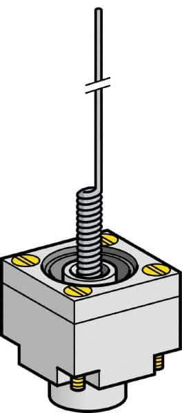 Telemecanique Sensors - 3.7 Inch Long, Limit Switch Head - For Use with ZCK Limit Switches - USA Tool & Supply