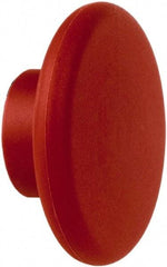 Schneider Electric - Extended Mushroom Head Pushbutton Switch Knob - Red, Nonilluminated - USA Tool & Supply