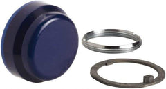 Schneider Electric - Pushbutton Switch Boot - Blue, Round Button, Nonilluminated - USA Tool & Supply