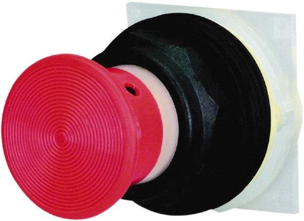 Schneider Electric - 30mm Mount Hole, Extended Straight, Pushbutton Switch Only - Red Pushbutton, Momentary (MO) - USA Tool & Supply