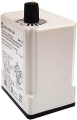Square D - DPDT Time Delay Relay - 10 Contact Amp, 110 VDC & 120 VAC - USA Tool & Supply