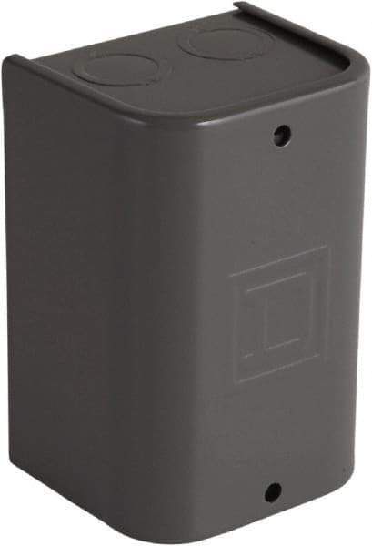 Square D - Steel Power Relay Enclosure Screw Cover - NEMA 1, 92mm Wide x 134.11 mm High x 84mm Deep - USA Tool & Supply