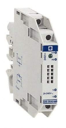 Schneider Electric - 12 Milliamp, NC Configuration, Interface Relay Module - DIN Rail Mount, 23 to 131°F, 24 VDC - USA Tool & Supply