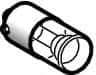 Schneider Electric - Pushbutton Switch Bulb - Clear, Neon Lamp, Illuminated - USA Tool & Supply