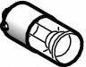 Schneider Electric - Pushbutton Switch Bulb - Clear, Neon Lamp, Illuminated - USA Tool & Supply