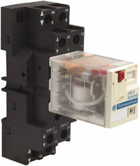 Schneider Electric - 3,750 VA Power Rating, Electromechanical Plug-in General Purpose Relay - 15 Amp at 250 VAC & 28 VDC, 2CO, 230 VAC - USA Tool & Supply