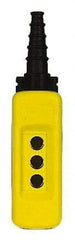 Square D - 3 Hole, 22mm Hole Diameter, Polypropylene Pushbutton Switch Enclosure - USA Tool & Supply