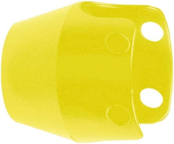 Schneider Electric - Extended Mushroom Head Pushbutton Switch Guard - Yellow - USA Tool & Supply