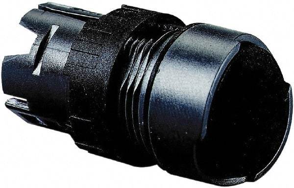 Schneider Electric - 16mm Mount Hole, Flush, Pushbutton Switch Only - Round, Black Pushbutton, Nonilluminated, Momentary (MO), Vibration Resistant - USA Tool & Supply