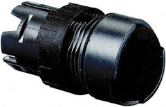 Schneider Electric - 16mm Mount Hole, Flush, Pushbutton Switch Only - Round, Black Pushbutton, Nonilluminated, Momentary (MO), Vibration Resistant - USA Tool & Supply