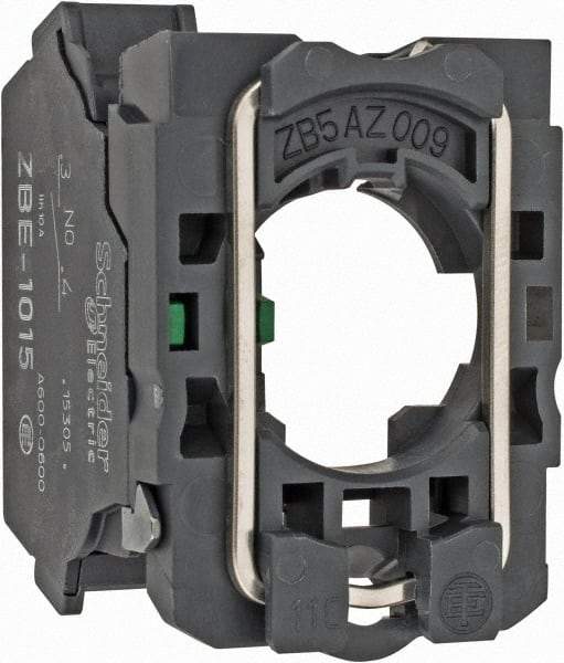 Schneider Electric - Electrical Switch Contact Block - Spring Clamp Terminal, For Use with XB5 - USA Tool & Supply