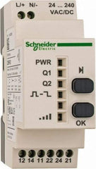 Schneider Electric - Pushbutton Switch Programmable Receiver - Green, Yellow, LED Lamp - USA Tool & Supply