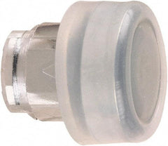 Schneider Electric - 22mm Mount Hole, Extended Straight, Pushbutton Switch Only - Round, Black Pushbutton, Nonilluminated, Momentary (MO) - USA Tool & Supply