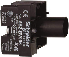Square D - Pilot and Indicator Light Mounting Base - 120 VAC, 120 VDC - USA Tool & Supply