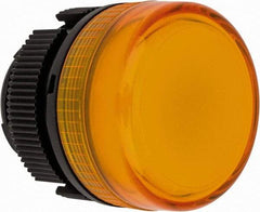 Schneider Electric - Yellow Lens Incandescent Pilot Light - Round Lens, Shock Resistant, Vibration Resistant - USA Tool & Supply