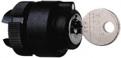 Schneider Electric - 22mm Mount Hole, 2 Position, Key Operated, Selector Switch Only - Black, Maintained (MA), Shock and Vibration Resistant - USA Tool & Supply