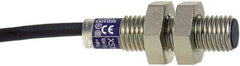 Telemecanique Sensors - PNP, 2.5mm Detection, Cylinder, Inductive Proximity Sensor - 3 Wires, IP67, 12 VDC, 12 VDC, 24 VDC, M8x1 Thread, 33mm Long - USA Tool & Supply