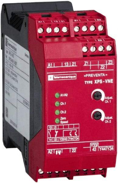 Schneider Electric - 115 VAC, 7.5 VA Power Rating, Electromechanical & Solid State Screw Clamp General Purpose Relay - 2.5 Amp at 115 VAC, 45mm Wide x 99mm High x 114mm Deep - USA Tool & Supply