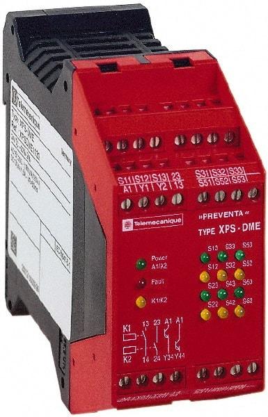 Schneider Electric - 24 VDC, Electromechanical & Solid State Screw Clamp General Purpose Relay - 6 Amp at 28 VDC, 45mm Wide x 99mm High x 114mm Deep - USA Tool & Supply