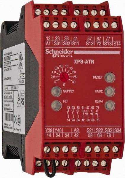 Schneider Electric - Electromechanical Screw Clamp General Purpose Relay - 6 Amp at 24 VDC, 24 VDC, 45mm Wide x 99mm High x 114mm Deep - USA Tool & Supply