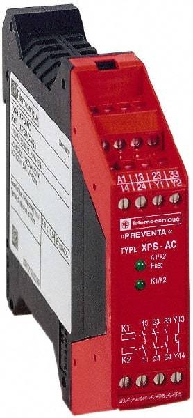 Schneider Electric - 115 VAC, 7 VA Power Rating, Electromechanical & Solid State Screw Clamp General Purpose Relay - 6 Amp at 115 VAC, 22.5mm Wide x 99mm High x 114mm Deep - USA Tool & Supply