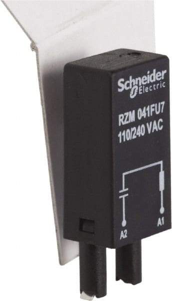 Schneider Electric - 110-240 VAC, Relay Protection Module - For Use with RGZ Sockets (RXG Series), RSZ Sockets (RSB Series) - USA Tool & Supply