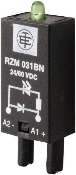 Schneider Electric - 24-60 VDC, Relay Protection Module - For Use with RGZ Sockets (RXG Series), RSZ Sockets (RSB Series) - USA Tool & Supply