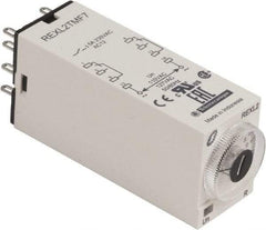 Schneider Electric - 8 Pin, 100 hr Delay, Multiple Range DPDT Time Delay Relay - 5 Contact Amp, 120 VAC, Knob - USA Tool & Supply