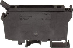 Schneider Electric - 1 Pole, 500 Volt, 10 Amp, -40 to 266°F, DIN Rail Mount, Polyamide Fused Terminal Block - 3 Contacts, 26 to 8 AWG Compatibility, 60-1/2mm High - USA Tool & Supply
