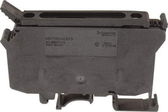 Schneider Electric - 1 Pole, 500 Volt, 10 Amp, -40 to 266°F, DIN Rail Mount, Polyamide Fused Terminal Block - 3 Contacts, 1/2 to 16mm Compatibility, 60-1/2mm High - USA Tool & Supply