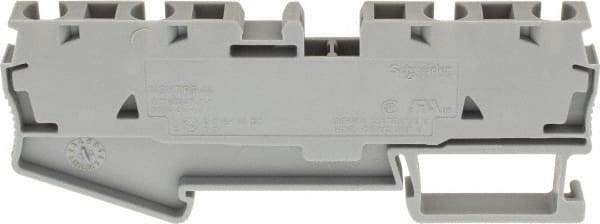 Schneider Electric - 1 Pole, 800 Volt, 32 Amp, -40 to 266°F, DIN Rail Mount, Polyamide Passthrough Terminal Block - 4 Contacts, 28 to 10 AWG Compatibility, 36-1/2mm High - USA Tool & Supply