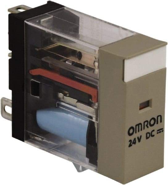 Schneider Electric - Electromechanical Plug-in General Purpose Relay - 10 Amp at 24 VDC, SPDT, 24 VDC - USA Tool & Supply