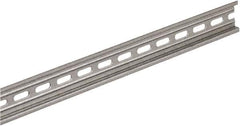 Square D - 1m Long x 0.3 Inch Wide x 1.38 Inch High x Steel DIN Rail - 0.04 Inch Thick - USA Tool & Supply