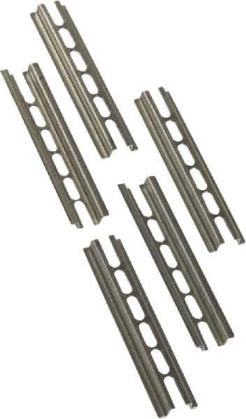 Square D - 4 Inch Long x 0.81 Inch Wide x 0.22 Inch High, Steel Mounting Track - USA Tool & Supply